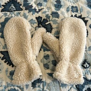 Sweaty Betty shearling mittens